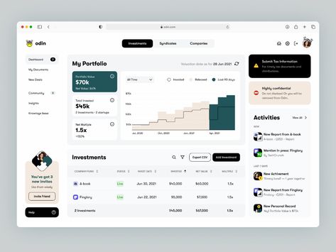 Investment Portfolio Design, Investment Portfolio Dashboard, Stock Portfolio Dashboard, Investment Dashboard, Bank Dashboard, Investing Portfolio, Impact Investing, Web Application Ui, Analytics Design