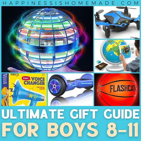 Looking for gift ideas for an 8, 9, 10, or 11-year-old boy? Look no further! Only the very best of the best present ideas are included in this ULTIMATE gift guide for tween boys – perfect for birthdays, Christmas, and holidays! Presents For 9 Year Boy, Christmas Gift Ideas For Boys 8-10, Christmas Gifts For Boys 8-10, Gifts For Boys 10-12, Gifts For Boys 8-10, Gift Ideas For Boys 8-12, Christmas Gift Ideas For Boys, Interactive Gifts, Cool Toys For Boys