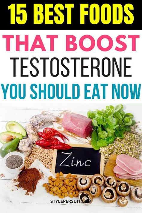 15 Best Testosterone Boosting Foods To Increase Your Testosterone Levels - StylePersuit Foods That Increase Testosterone, Testosterone Booster Food, Foods That Boost Testosterone, Naturally Increase Testerone, How To Boost Testosterone Naturally, Raise Testerone In Men, Natural Testerone Boosters For Men, Testosterone Booster Men, Testosterone Injections