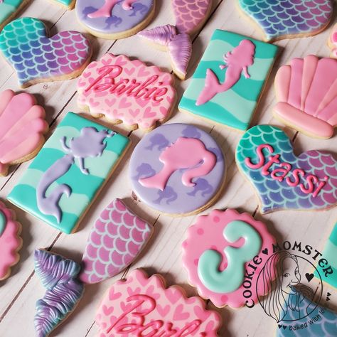 Mermaid barbie cookies barbie mermaid mermaidia pearl princess Barbie Mermaid Cupcakes, Barbie Mermaid Theme Party, Mermaid Barbie Birthday Party Cake, Barbie Mermaid Cookies, Barbie Mermaid Power Birthday, Barbie Mermaid Party Ideas, Barbie Mermaid Birthday Party Ideas, Mermaid Barbie Birthday Cake, Mermaid Barbie Party