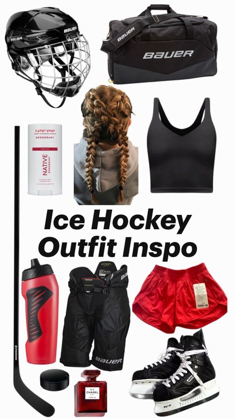 Hockey Practice Outfit, Ice Hockey Outfit Women, Ice Hockey Outfit, Kk Harvey, Hockey Outfit, Hockey Drawing, Hockey Workouts, Ice Hockey Girls, Hockey Outfits