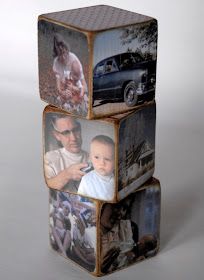 Photo Onto Wood, Picture Blocks, Mother's Day Ideas, Picture Displays, Frames Diy, Photo Crafts, Mod Podge Crafts, Wood Block Crafts, Foto Transfer