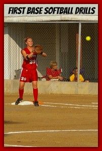 Softball Practice Drills Specifically for First Basemen : Softball Spot Softball Practice Drills, Softball Girls, Softball Practice, Baseball Workouts, Softball Workouts, Softball Cheers, Softball Crafts, Softball Drills, Baseball Drills