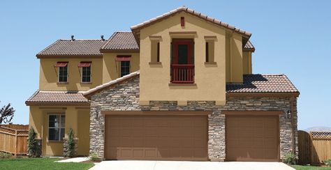 Residential Exterior | Desert & Southwest Style Southwest Home Exterior, Home Exterior Colors, Style Palette, Southwest Home, Stucco Colors, Residential Exterior, Navajo Blanket, Modern Roofing, Desert House