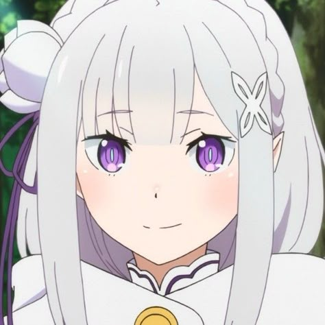 Re:Zero | Emilia Re Zero Emilia Icon, Zero Wallpaper, Anime Cover Photo, Re Zero, All Anime, White Hair, Cute Cartoon Wallpapers, Cute Anime Character, Anime Character