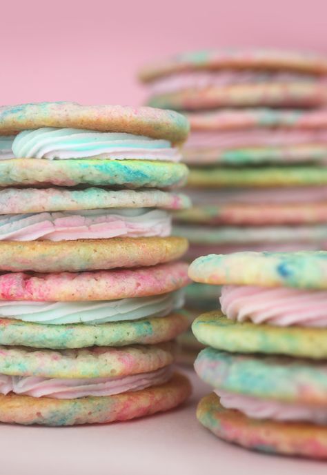 Cotton Candy Cookies | Bakerella