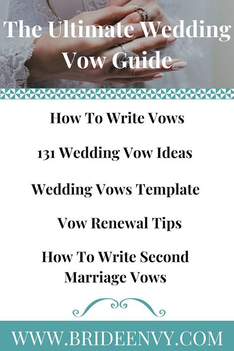 Ultimate Wedding Vow Guide // Bride Envy -- #weddingvows #weddingadvice #weddingplanning Vow Template, Marriage Renewal, Soulmate Wedding, Christian Wedding Vows, Real Wedding Vows, Vows For Him, Unique Wedding Vows, Wedding Vows For Him, Wedding Vows Template