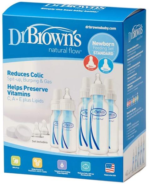 Dr. Browns Dr. Brown's Natural Flow Standard Baby Bottles #ad Dr Browns Bottles, Newborn Baby Bottles, Dr Brown Bottles, Dr Browns Baby Bottles, Newborn Bottles, Bottles For Breastfed Babies, Avent Baby Bottles, Anti Colic Bottles, Baby Bottle Sterilizer