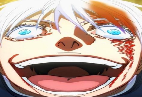 ☠️☠️☠️ Funny Gojo, Bleach Funny, Creepy Smile, Edit Anime, Goofy Pictures, Really Funny Pictures, Handsome Anime Guys, Funny Anime Pics, Big Eyes