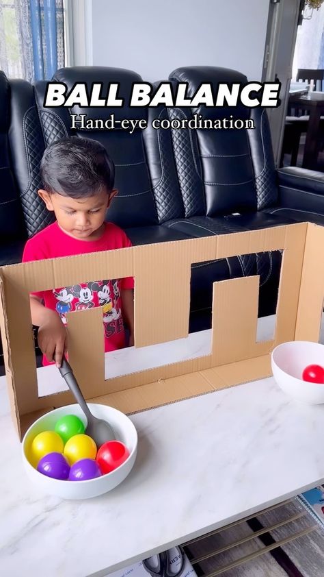 Ankita Bag | Save this to try out with your toddler 👇 Transfer the ball with direction and balance. Recommend age : 3y+ (Reeyansh is 3.7years old… | Instagram Games For Toddlers Indoor, Toddler Games Indoor, Games For Kids Indoor, Balance Games, Fun Games For Toddlers, Brain Gym Exercises, Car Games For Kids, Games For Kids Classroom, Gym Exercises