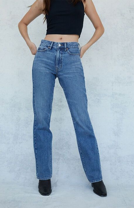 Baggy Jeans 90s, 90s Boyfriend Jeans, Jeans Pacsun, Style Bundle, Pacsun Jeans, All Jeans, Stylish Jeans, Vintage Boots, Medium Wash Jeans