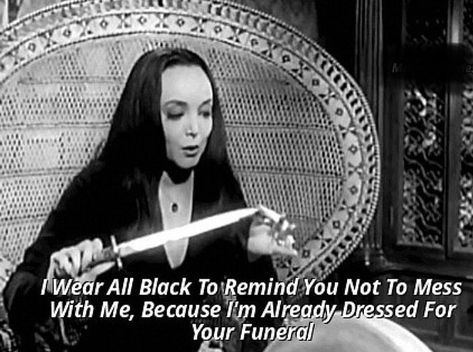 @hellogiggles on Instagram: “Gird your loins—it’s the first day of Scorpio season. Thanks to the full moon in Venus-ruled Taurus and a Venus retrograde in Scorpio, it’s…” Addams Family Quotes, Addams Family Morticia, Gif Halloween, Hollywood Halloween, Addams Familie, Gomez And Morticia, Tv Watching, Carolyn Jones, Morticia Addams