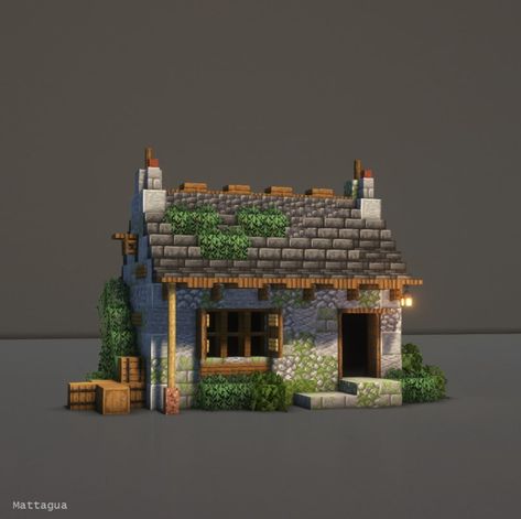 Minecraft Mountain Wall House, Minecraft Grass House, Minecraft First House, Minecraft Starting House, Koala Builds Minecraft, Minecraft Medieval City House, Medieval Cottage Minecraft, Simple Bridge Minecraft, Clay House Minecraft