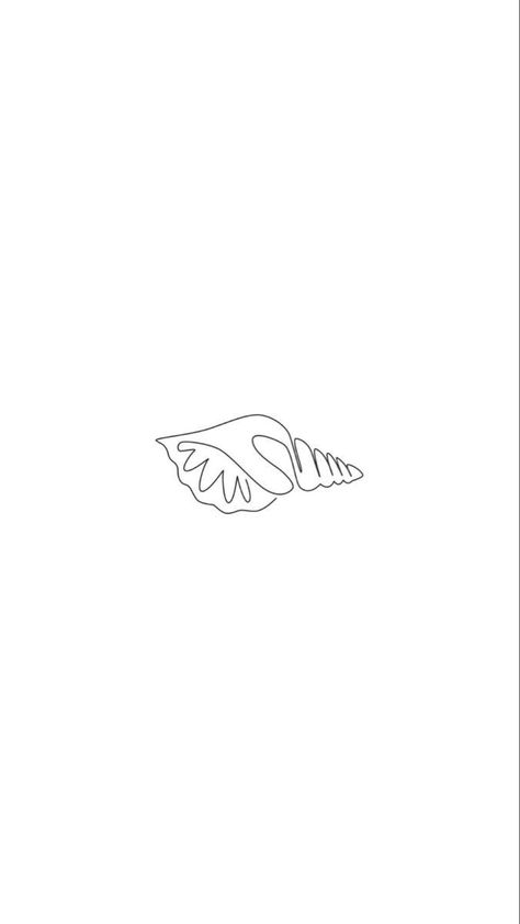 3 Shells Tattoo, Tattoo Beach Minimalist, One Line Ocean Tattoo, Seashell Line Art, One Line Shell Tattoo, Beachy Small Tattoos, Fine Line Sea Shell Tattoo, Small Tattoo Ideas Ocean, Minimalistic Ocean Tattoo