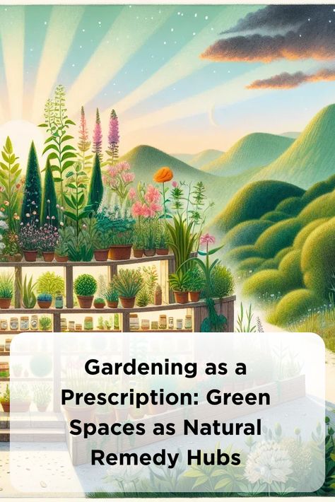 Gardening as a Prescription: Green Spaces as Natural Remedy Hubs Medicinal Herbs Garden, Benefits Of Gardening, Health Practices, Preventive Medicine, Positive Lifestyle, Wellness Journey, Natural Remedy, Improve Mood, Healing Herbs