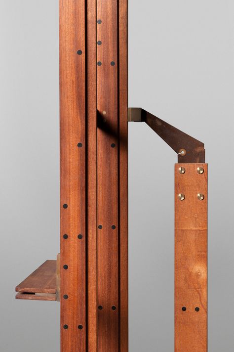 CARLO SCARPA (1906-1978) | An Easel | Christie's Carlo Scarpa Furniture, Carlo Scarpa Detail, Scarpa Architecture, Carlos Scarpa, 2023 Journal, The Blacksmith, Canvas Display, Light Chair, Handrail Design