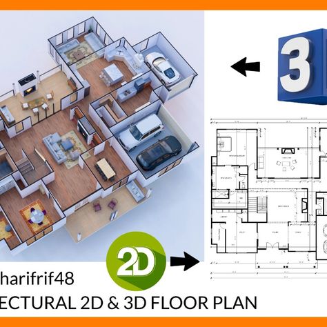 I will make a beautiful architect floor plans 2d or 3d 3d Floor Plan, 3d Floor, Interior Design Services, Interior Architecture Design, Floor Plan, Interior Architecture, Floor Plans, Flooring, Interior Design