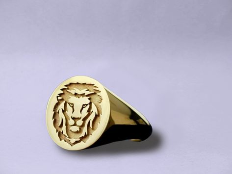 Lion Face Ring For Men, Lion Rings For Men Gold, Lion Rings For Men, Gold Rings For Men Unique, Boys Rings Design Gold, Boys Gold Ring, Men Gold Rings, Gents Gold Ring, Mens Gold Signet Rings