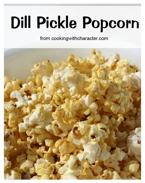 Homemade Popcorn Seasoning Recipes, Dill Pickle Popcorn, Homemade Popcorn Seasoning, Movies Snacks, Pickle Popcorn, Popcorn Seasoning Recipes, Gourmet Popcorn Recipes, Flavored Popcorn Recipes, Popcorn Recipes Sweet