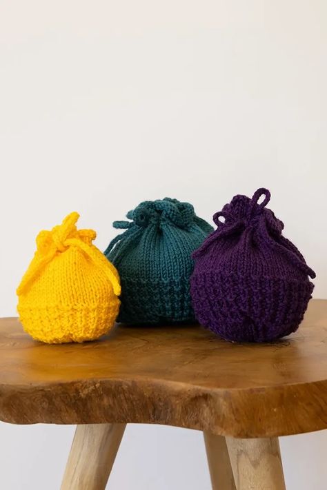 Knit Bag Pattern Free, Knit Bag Pattern, Drawstring Bag Pattern, Knitting Bag Pattern, Knit Bag, Bag Pattern Free, Knitting Project Bag, Yarn Stash, String Bag