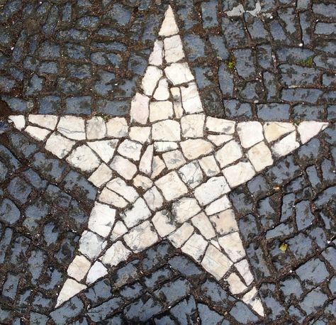 Star, Mosaic, Stone  http://pixabay.com/en/star-mosaic-stone-238177/ Star Mosaic Design, Stone Garden Design, Space Mosaic, Star Mosaic, Mosaic Star, Mosaic Rocks, Mosaic Stepping Stones, Courtyard Gardens, Photo Star