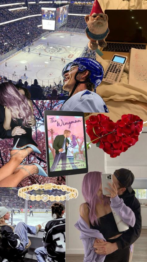 The Wingman Stephanie Archer Collage Stephanie Archer, Reading Journal, Book Aesthetic, Romance Books, Book Worms, Book Worth Reading, Worth Reading, Hockey, I Am Awesome