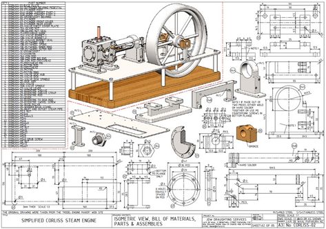 Steam Engine Drawing, Mechanical Engineering Design Technical Drawings, Technical Drawing Mechanical, Mechanics Drawing, Mechanical Drawings, Model Engineering, Solidworks Tutorial, Steam Engine Model, Radial Engine