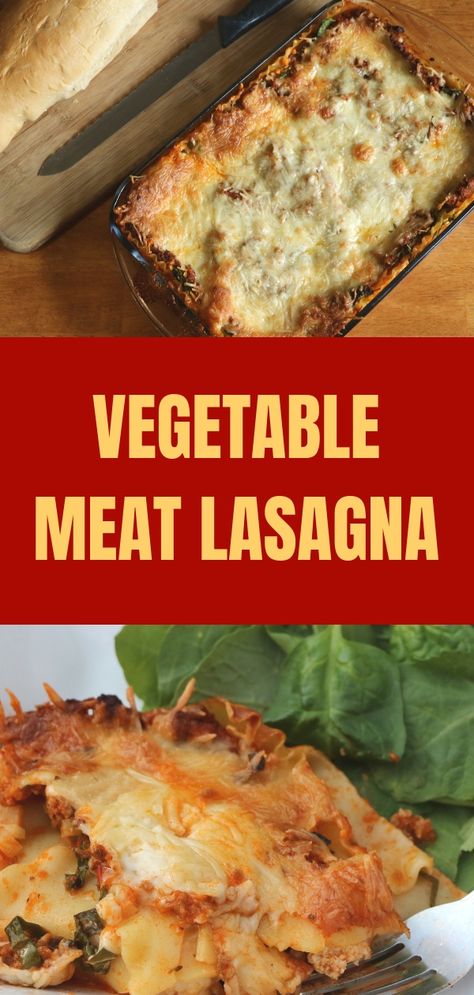 Vegetable Meat Lasagna-Little Sprouts Learning Veggie Lasagna Recipe, Meaty Lasagna, Chemical Free Food, Beef Lasagna, Meat Lasagna, Veggie Lasagna, Vegetable Lasagna, Homemade Lasagna, Favorite Meals