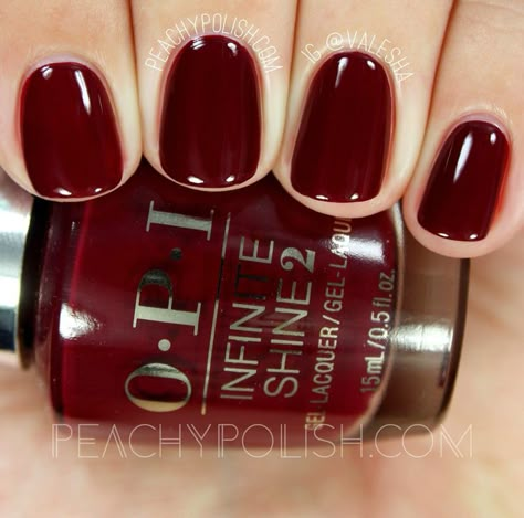 Opi Malaga Wine, Malaga Wine, Opi Gel Nails, Opi Nail Colors, Wine Nails, Pedicure Colors, Red Nail Polish, Nails Winter, Opi Nail Polish