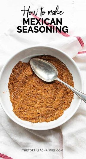 Tortilla Chip Seasoning, Soul Food Seasoning Recipes, Mexican Seasoning Recipe, Mexican Spice Mix, Diy Seasonings, Homemade Dry Mixes, Homemade Tortilla, Homemade Seasoning, Diy Mixes