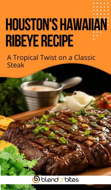 Hawaiian Steak Recipe, Hawaiian Ribeye, Hawaiian Steak, Pineapple Marinade, Ribeye Recipe, Ribeye Steak Recipe, Rib Eye Recipes, Teriyaki Steak, Grilled Ribeye Steak