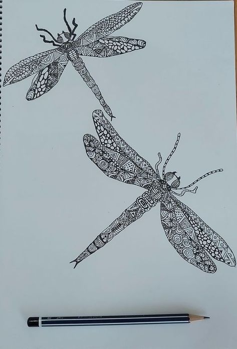 Zentangle & Doodling Art 🖋️ | Dragonfly meditation | Facebook Dragonflies Drawing, Doodling Art, Dragonfly Drawing, Art Dragonfly, Art How, Dragonflies, Doodle Art, Meditation, Doodles