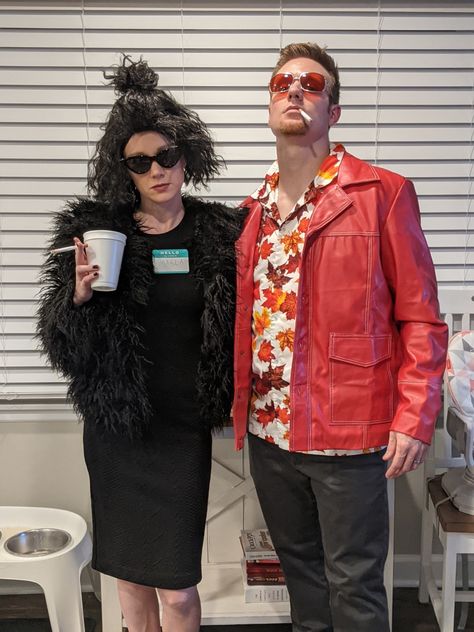 Fight Club Halloween costumes Marla And Tyler, Marla And Tyler Costume, Marla Singer Costume, Tyler Durden Costume, Movie Halloween Costumes For Women, Carnival Costumes Ideas, Halloween Club, Marla Singer, Halloween Duos