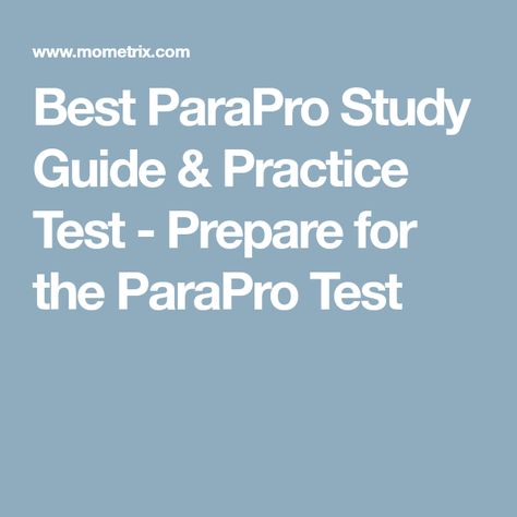 Best ParaPro Study Guide & Practice Test - Prepare for the ParaPro Test Test Questions, Best Series, Study Guide, Assessment