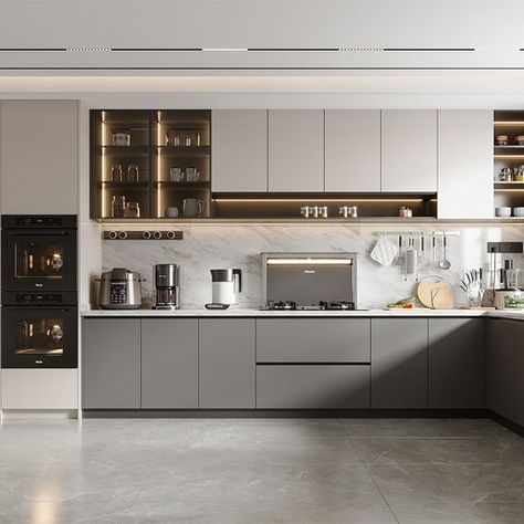 Modern kitchen Modern Kitchen Design Usa, Kitchen Ideas Minimalist Modern Luxury, Modern American Kitchen Design, Pantry Modern Design, Kitchen Set Design Modern, Pantry Design Modern, Pantry Kitchen Design, Modeling Kitchen, Modern Pantry Design