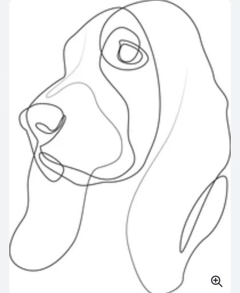 Bassett Hound Tattoo, Bloodhound Tattoo, Basset Hound Tattoo, Basset Hound Art, Dog Line Drawing, Single Line Tattoo, 13 November, Norse Tattoo, Dog Tattoo