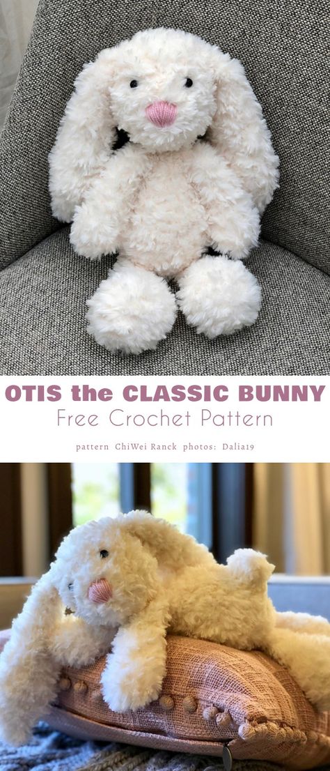 Crochet Stuffed Animals Fluffy Yarn, Fluffy Bunny Crochet Free Pattern, Crochet Fluffy Yarn Amigurumi, Crochet Patterns With Fluffy Yarn, Fluffy Wool Crochet Ideas, Velvet Crochet Animal Patterns, Fluffy Crochet Amigurumi, Crocheted Rabbits Free Patterns, Crochet Animals With Chunky Yarn