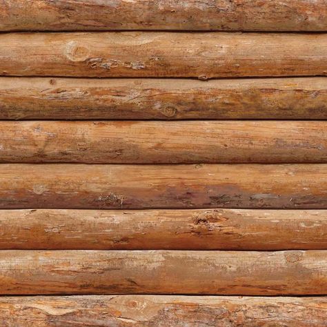 Wood Log Wallpaper, Log Texture, Log Wallpaper, Bus Stop Design, Porch Railing, Metal Candlesticks, Wood Logs, Materials And Textures, Fairy Houses