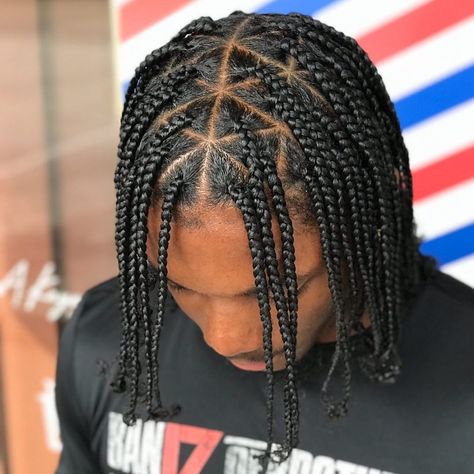 Men’s Single Plaits, Plaits Men Hairstyle, Plaits Natural Hair Protective Styles, Full Head Box Braids Men, Small Plaits Box Braids Men, Boys Plaits Hairstyles, Small Braids Men, Full Head Braids Men, Single Plaits Braids Black Men