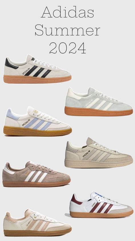 Summer 2024 sneakers trend adidas spezial adidas samba #adidas #trend #top Classy Sneakers, Spezial Adidas, Looks Adidas, Samba Adidas, Trendy Shoes Sneakers, Adidas Spezial, Minimalist Shoes, Summer Sneakers, Adidas Outfit