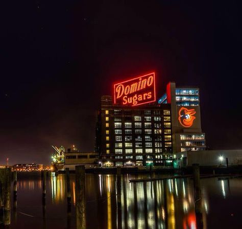 Baltimore Harbor Inner Harbor Baltimore, Baltimore Harbor, Baltimore Skyline, Orioles Logo, Nite Lights, Charm City, Baltimore City, Phone Decor, Paid Off