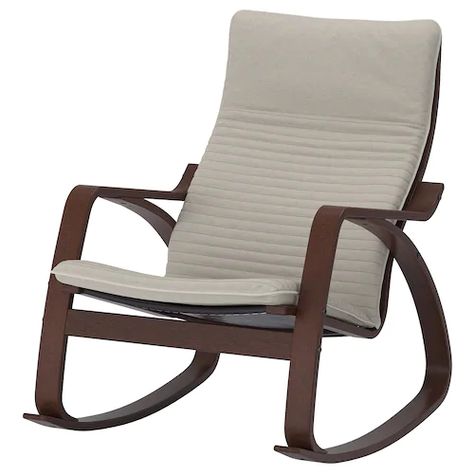 poäng rocking chair - Search - IKEA Brown Living Room Decor, Wall Shelf Unit, Corner Wall Shelves, Brown Furniture, Bent Wood, Ikea Family, Brown Living Room, Armchair Furniture, Fabric Armchairs