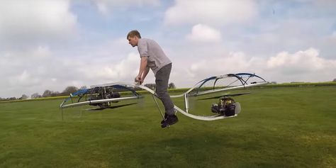 Colin Furze's hoverbike, much like the hoverboard or self-lacing trainer, is the ultimate marker that we are now living in our own vision of the future. Colin Furze, Best Build, Mobility Scooter, Mad Scientist, Pretty Cool, New Technology, Drones, Electric Cars, Helicopter