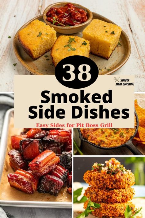 Indulge in quick and tasty smoked side dishes designed for BBQ enthusiasts. Whether you're grilling pork chops, salmon, sausage, or preparing for Thanksgiving with turkey breast, these recipes are a must-try for smoked sides. Tap to see the recipe and enhance your outdoor cooking repertoire with smoked sides. Smoked Sides Dishes, Smoked Side Dishes, Smoked Sides, Sides For Pork Chops, Grilled Side Dishes, Bbq Appetizers, Bbq Menu, Chicken Appetizers, Bbq Sides