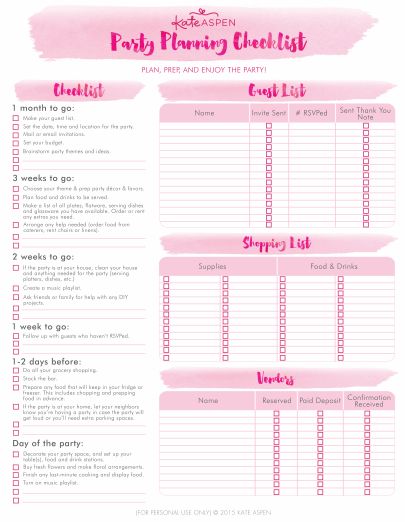 Party Checklist: Everything You Need for a Stress-Free Celebration Planning A Birthday Party Checklist, How To Plan A Birthday Party Checklist, Party Planning Checklist Printable, Event Planning Checklist Templates Party Planners, Party Planner Checklist, Free Printable Party Planner, Birthday Party Planning Checklist, Birthday Party Checklist, Party List