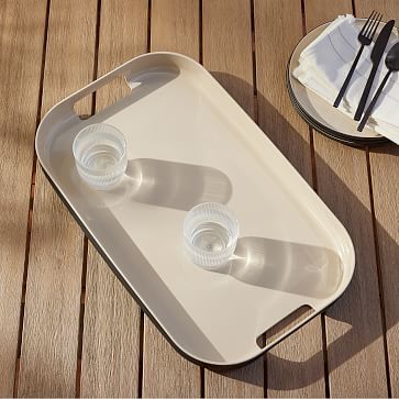 Kaloh Melamine Outdoor Serving Tray Outdoor Serving Tray, Modern Serving Trays, Melamine Dinnerware Sets, Melamine Tray, West Elm Kids, Carving Board, Melamine Dinnerware, Mirror Tray, Cheese Boards