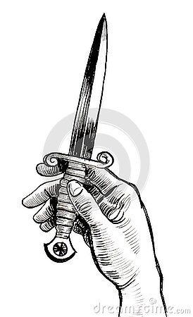 Girl With A Knife Drawing, Hand Holding Dagger Reference, Dagger Drawing, Knife Drawing, Knife Tattoo, Realistic Sketch, Outfit References, Pen Art Drawings, Getaway Car