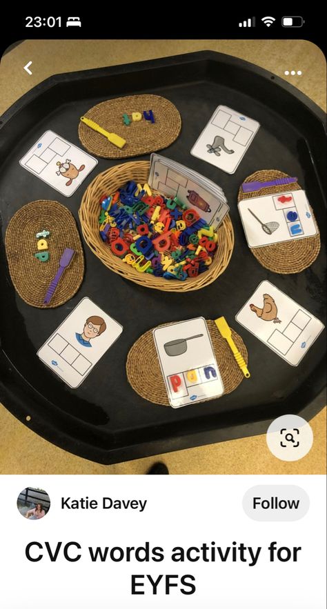 Writing Tuff Tray Ideas, Early Years Writing Activities, Writing Tuff Tray, Writing Provision Year 1, Sensory Tuff Tray Ideas Sen, Phonics Provocations, Literacy Outdoors, Phonics Area, Writing Eyfs