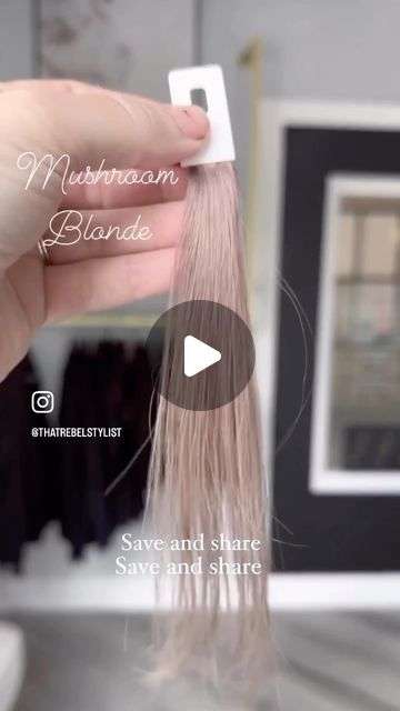 Kristeena Van Cleave on Instagram: "Why not one more? 🫶🏻 • Who is still getting asked for mushroom tones? Wanna know how I formulated this? Check out my link in my bio for my next Correctiving toning and color theory class! :) • #mushroom #mushroomblonde #blondingspecialist #formuladrop #mushroomhair #pnwstylist #blondingtechniques" Mushroom Hair Formula, Hair Mushroom Blonde, Mushroom Blonde Hair Formula, Ion Mushroom Blonde Hair Color, Mushroom Blonde Redken Formula, Mushroom Toner Formula, 9mb Very Light Mushroom Blonde, Mushroom Blonde, Mushroom Blonde Hair