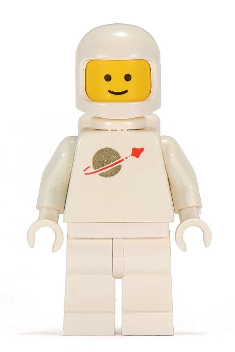 Lego White Classic Spaceman Lego Astronaut, Old Lego Sets, Lego System, Vintage Lego, Lego People, Lego Minifigs, Classic Lego, Lego Man, Lego Characters